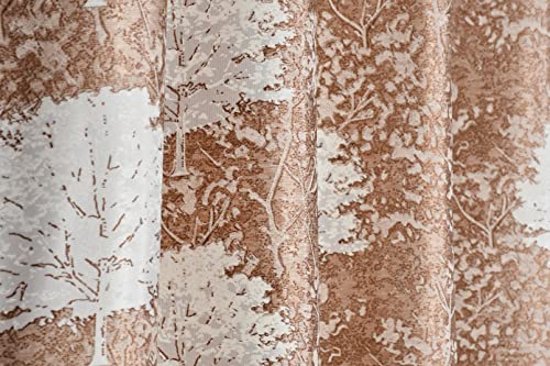 Image of Polyester Curtains 9 Feet Long Set of 2 for Long Door (Coffee 4 ft x 9 ft)
