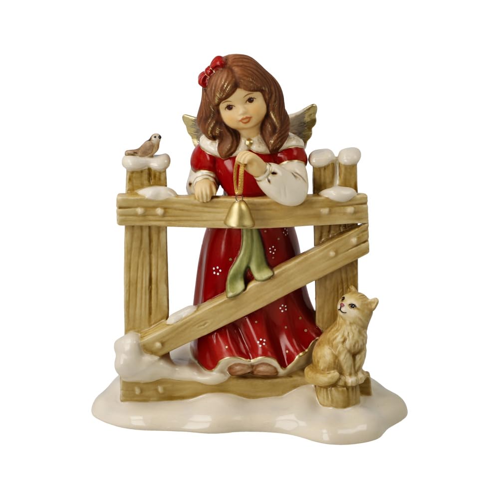 Goebel Figura de ángel para visitar el jardín – Bosque de Invierno Navidad