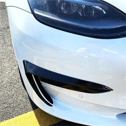 Rejilla de luz antiniebla para Tesla Model 3 2017-2022, cubierta protectora de parachoques delantero 5