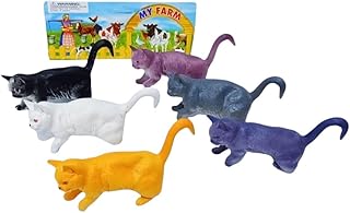 Al Safwa Plastic Cat Figure Set Toy For Kids - Multi Color
