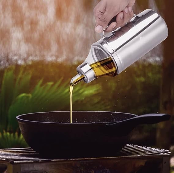 Image of SUNDRY Omega-Pro Stainless Steel Oil Dispenser 1000 ML /Pack Of 2