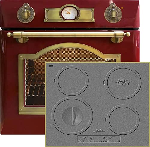 Kaiser Herd Set EH 6355 RotEm + KCT 6705 RI Herd, Elektro Backofenset, Autark, 79L, Einbau Backofen, 8 Funktionen + Einbau Induktions Kochfeld 60 cm, Schwarz Glas, Induktionsherd Set