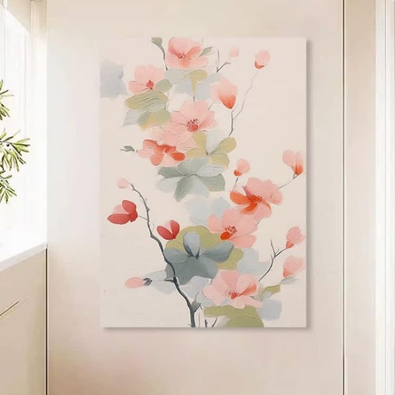 Fleur de lotus tableau moderne fait main pour un mur familial zen