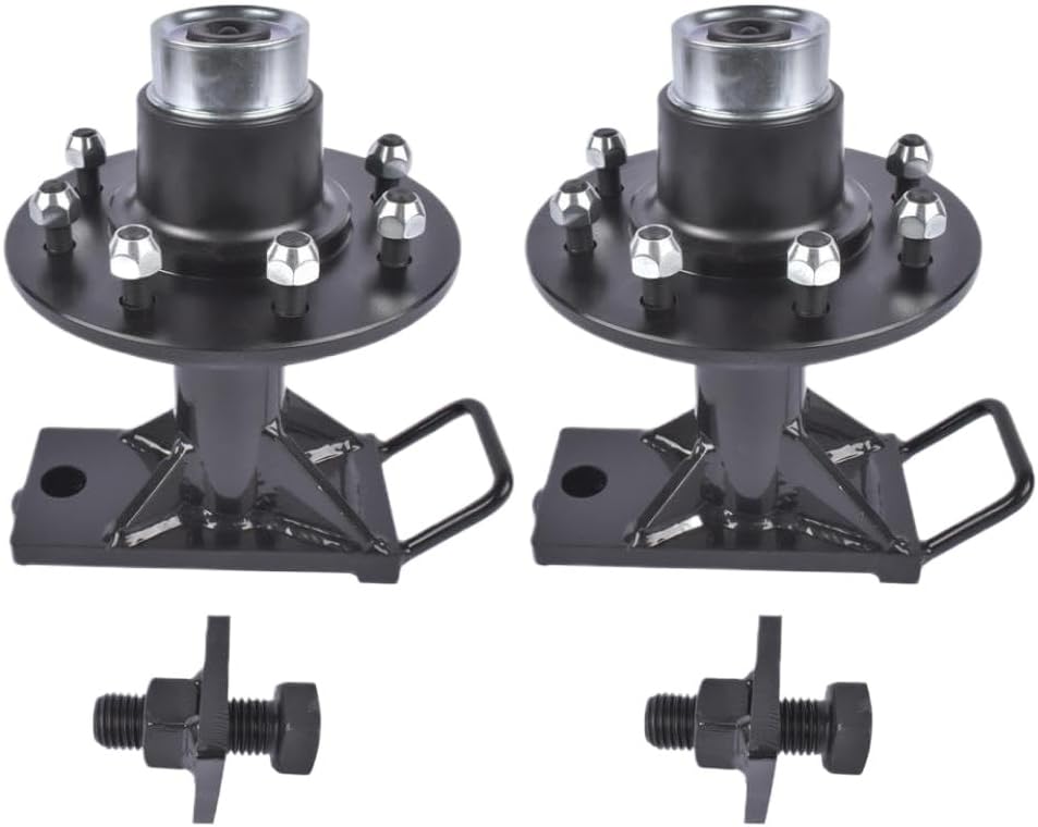 【国内即発】輸送用コンテナホイール2x 9000lb 8 x 6.5ラグボルトオンスピンドルキットアフターマーケット交換