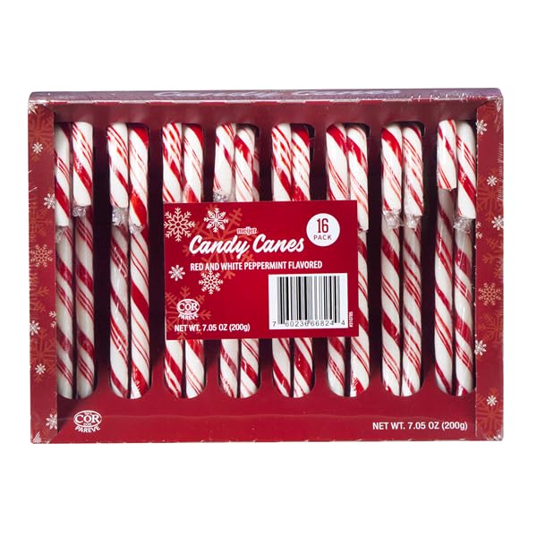 Meijer Christmas Candy Canes Suckers, Peppermint Flavor