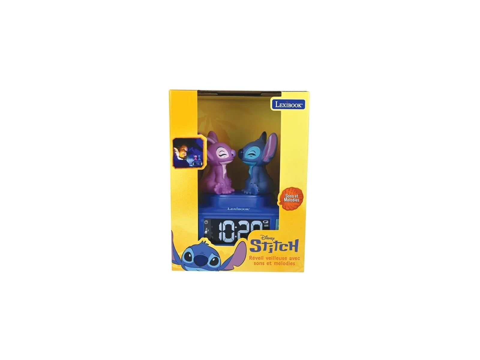 Disney Stitch Réveil numérique Stitch et Angel 3D avec lumière et sons