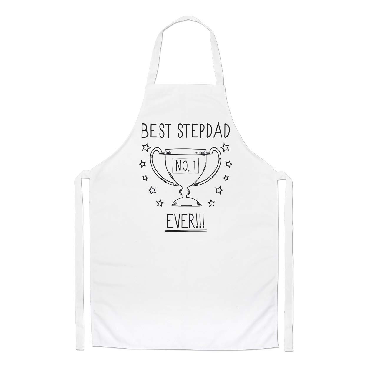 Best Stepdad Ever No.1 Trophy Chefs Apron