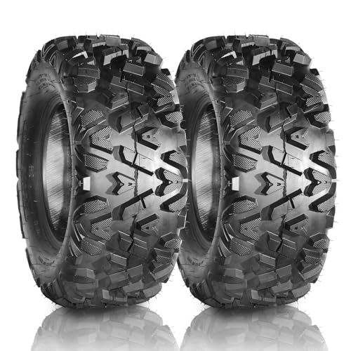 Motorhot Set of 2 26x9-12 ATV UTV Mud Front Tires 6PR 26/9/12 Tubeless Tires