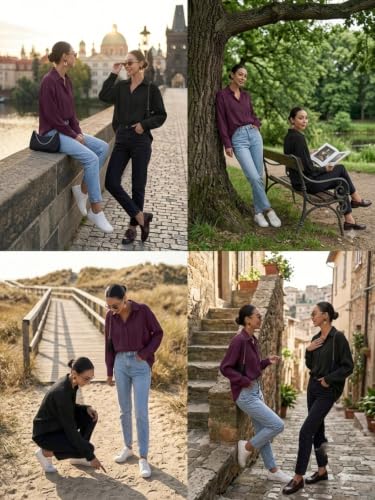 Image of Leriya Fashion Oversized Shirt for Women | Shirt for Women Stylish Western | Long Shirt for Women
