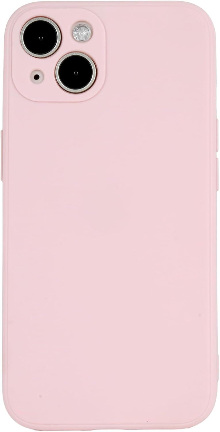 Phone Case for iPhone 15 Plus 6.7 Inch Comfortable TPU Case Cover Design Anti-Slip Soft Protective Case for Men Women (Pink) iPhone 15 Plus 6.7'' Pink