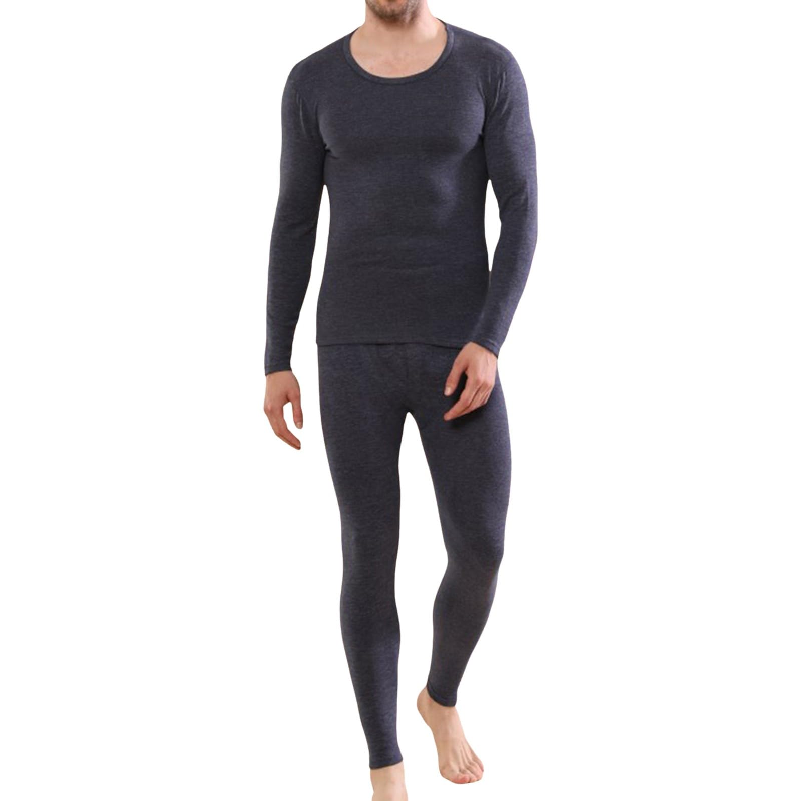 Générique Ensemble de sous-vêtements Thermiques épaissis en Peluche Soie Laine Hiver pour Hommes Double Contre Le Froid vêtements Automne Pantalon