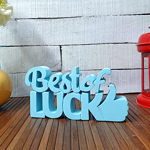 NUKKAD-TALES-Best-of-Luck–Blue-Motivational-Aesthetic-Table-Decorative-Item-for-Home-Study-Desk-or-Office-Table-Decor-Quirky-Room-Decoration-showpiece-Ideal-for-Birthday-Gifts
