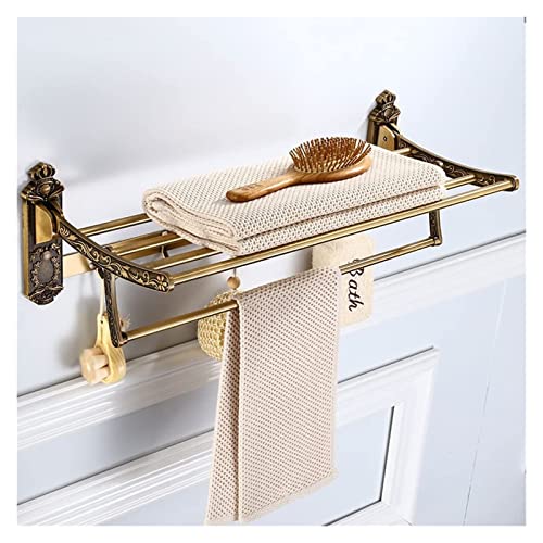 Barre à serviettes en aluminium murale et support de salle de bain