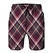 jiilwkie Trajes de baño para Hombres Trajes de baño de Cintura elástica tartán Escocia patrón de Cuadros sin Costura Retro XL