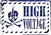 Hight Voltage Danger Warning Grunge Stamp Vinyl Decal Bumper Sticker/Pegatina