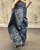 Unisex Fashion High Waist Straight Baggy Jeans for... #5
