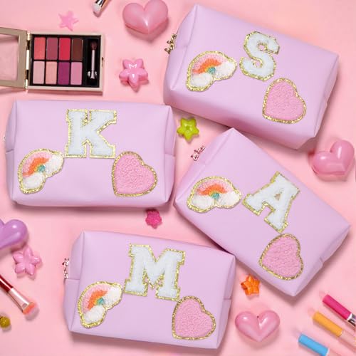 Birthday Gifts for Kids 4 5 6 7 8 9 10 11 12 year Old, Girl gifts Skin Care, Letter Pouch Cosmetic Toiletry Bag, Personalized Gift for Girl, Gift Bags3