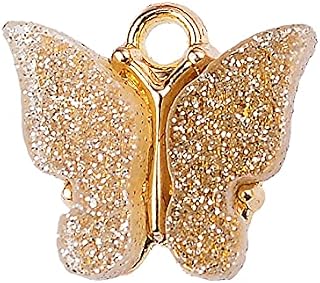 QA 10st Color Mixing Butterfly DYL Smycken Tillbehör Trendiga Nya Akryl Handgjorda För Örhänge Halsband Armband Material YC820 (Color : 10)