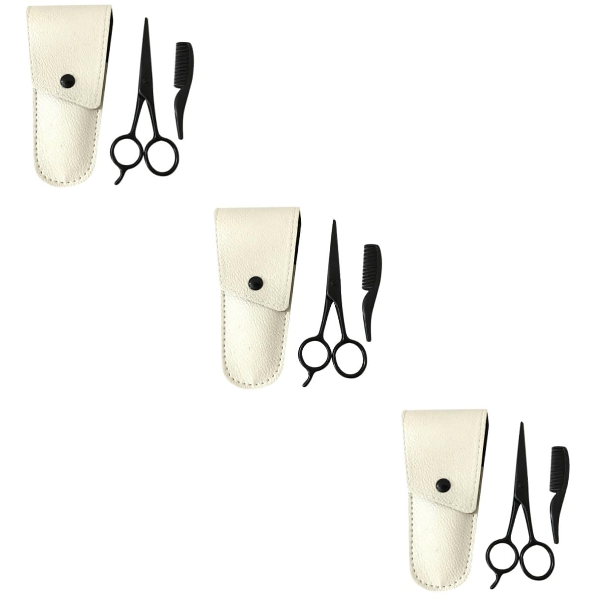 FRCOLOR Kit per La della Barba da 9 Pezzi Forbici di Precisione per Barba Pettine per Rifinire i Baffi per Lo Styling E L'uso in