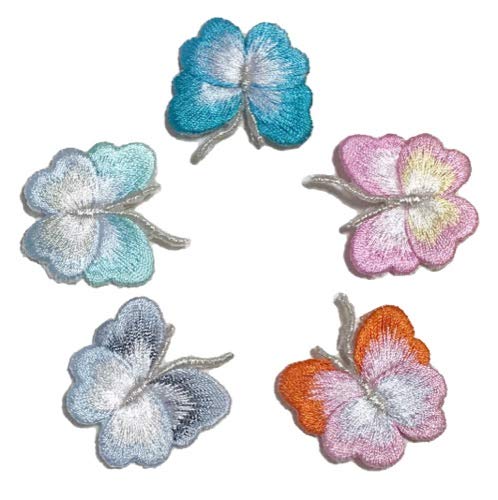 Amazon | 刺繍ワッペン・グラデーション蝶刺繍(1枚)□wap-h-ha7
