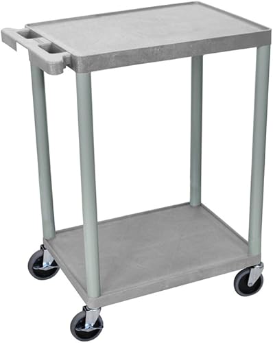 Luxor Carrito multiusos con 2 estantes - Gris
