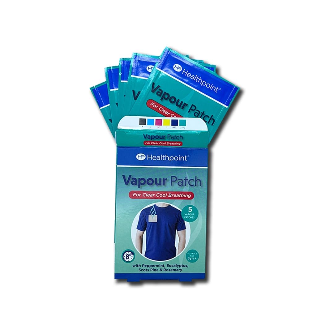 Healthpoint Vapour Patch For Clear Cool Breath Easy Soothing - 5 Patches X 6