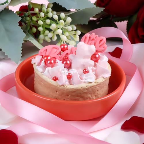 Image of Pink and Red Pearl Sprinkles for Cake Decorating Edible, Valentines Sprinkles with 4 Sizes Sugar 130g /4.6oz, Cupcake, Ice Cream, Donuts, Macaron Toppings Supplies (2mm, 4mm, 7mm, 1cm)