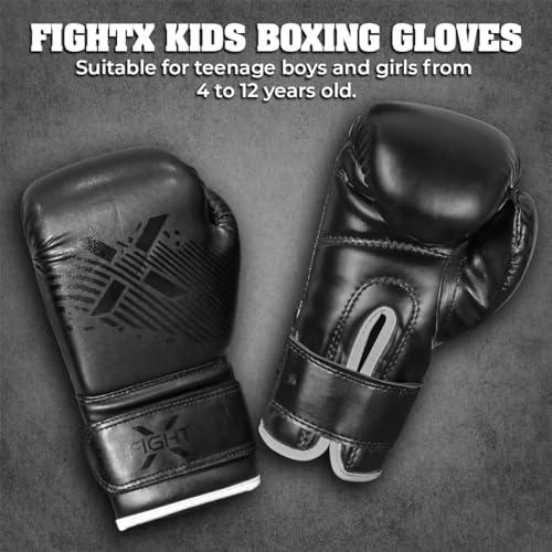 Image of Kids Boxing Gloves Junior 4oz, 6oz Training Boxing Gloves for Girls and Boys Fighter Boxing Gloves MMA PU Leather Sparring Boxing Gloves Set for Children