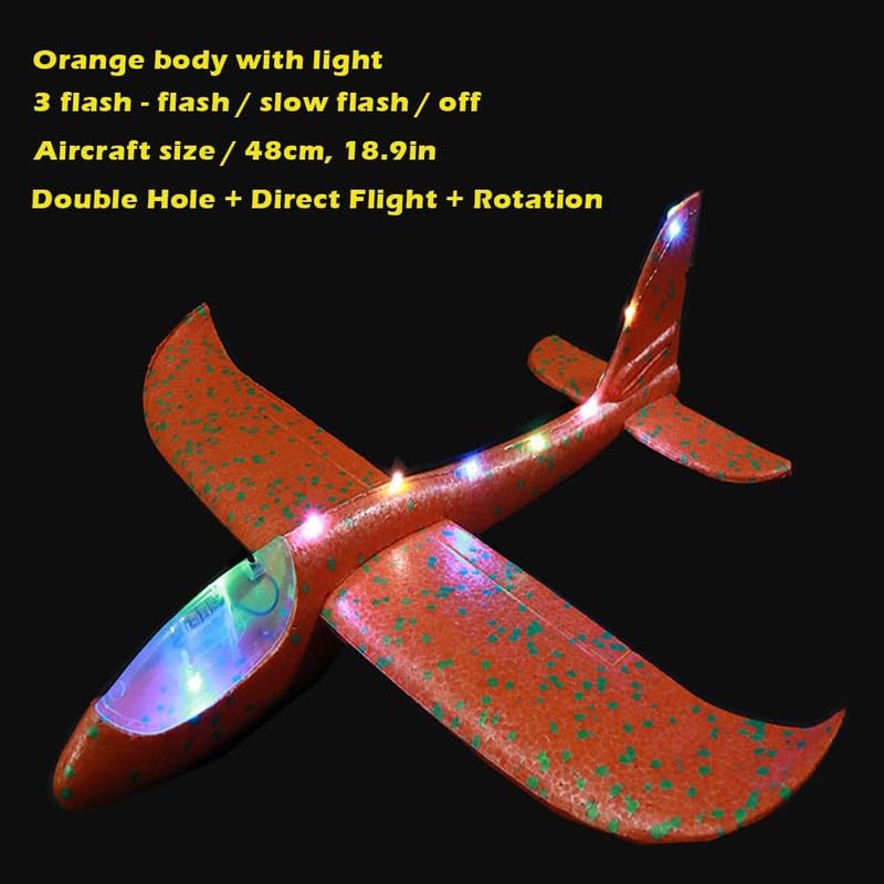 Image of GoBaby Hand Throw Flying Glider Foam Plane Toy for Kids | Multicolor Foam Airplane Launcher Toy with Easy Soaring Flight