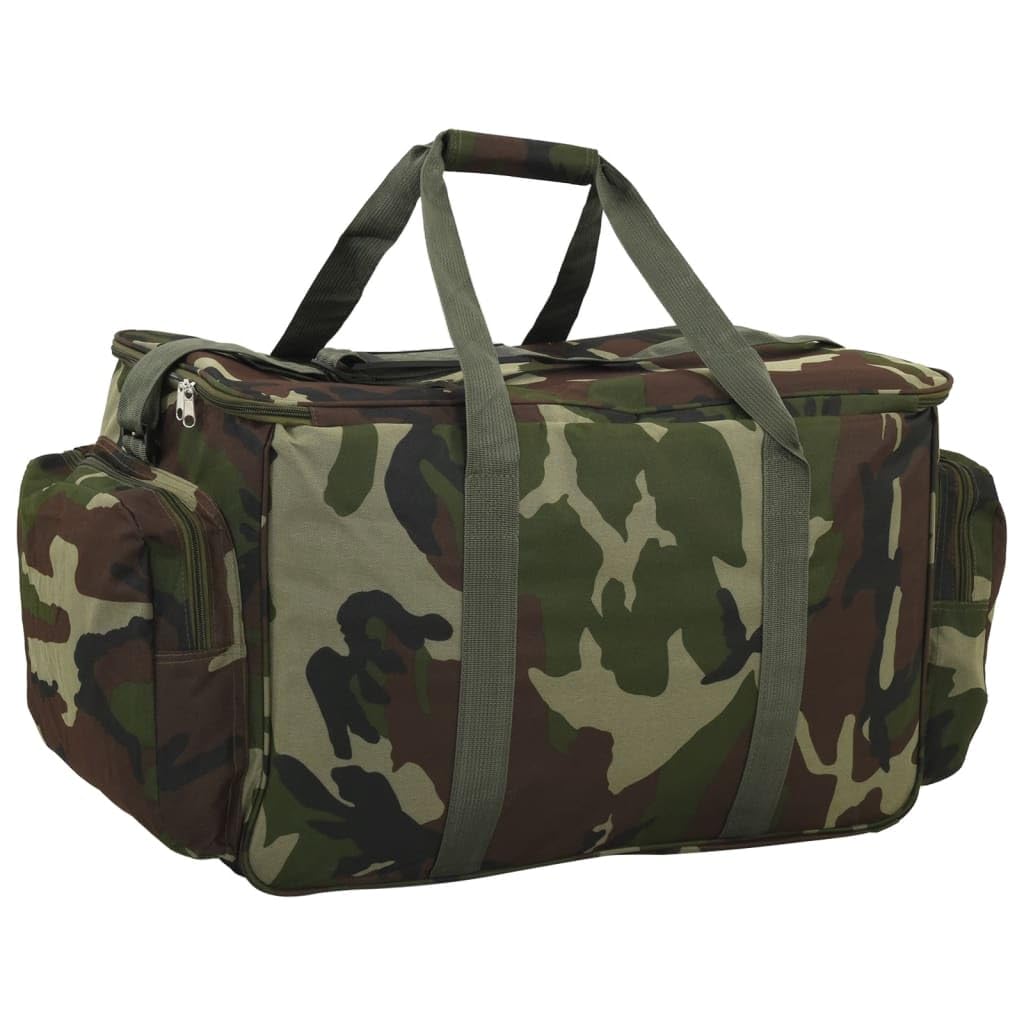 Sac de pêche 70 x 35 x 35 cm - Tissu Oxford 600D imperméable pour accessoires de pêche - Sac de transport - Camouflage vert, Vert 2, 84 x 35 x 35 cm, Moderne