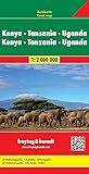 Kenya - Tansania - Uganda - Ruanda, Autokarte 1:2.000.000: Nationalparks, Citypläne, Ortsregister - Herausgeber: Freytag-Berndt und Artaria KG 