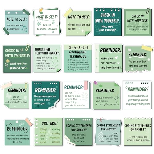 Copkim 20 piezas imanes para salud mental verde