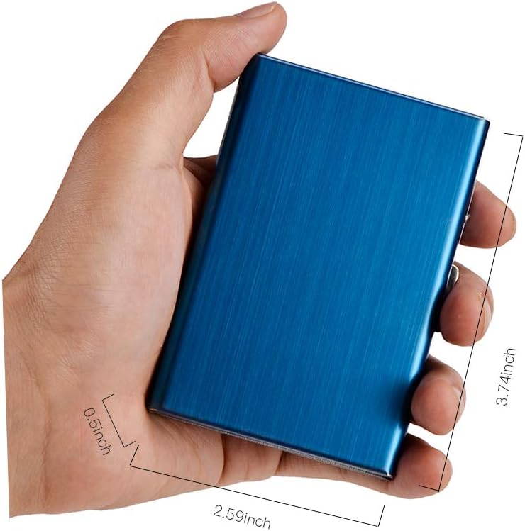EASTNIGHTS RFID Credit Card Holder Metal Wallet Stainless Steel Credit Card Protector Case for Men or Women - Image 3