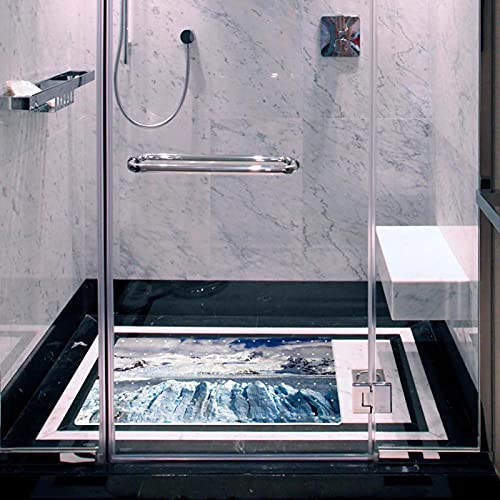 Tapis de bain antidérapant baignoire avec ventouses de sécurité