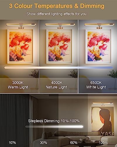 GOVSSING Luzes de Imagem para Parede - Luz de Imagem Sem Fio com Bateria Recarregável de 4000Mah com
