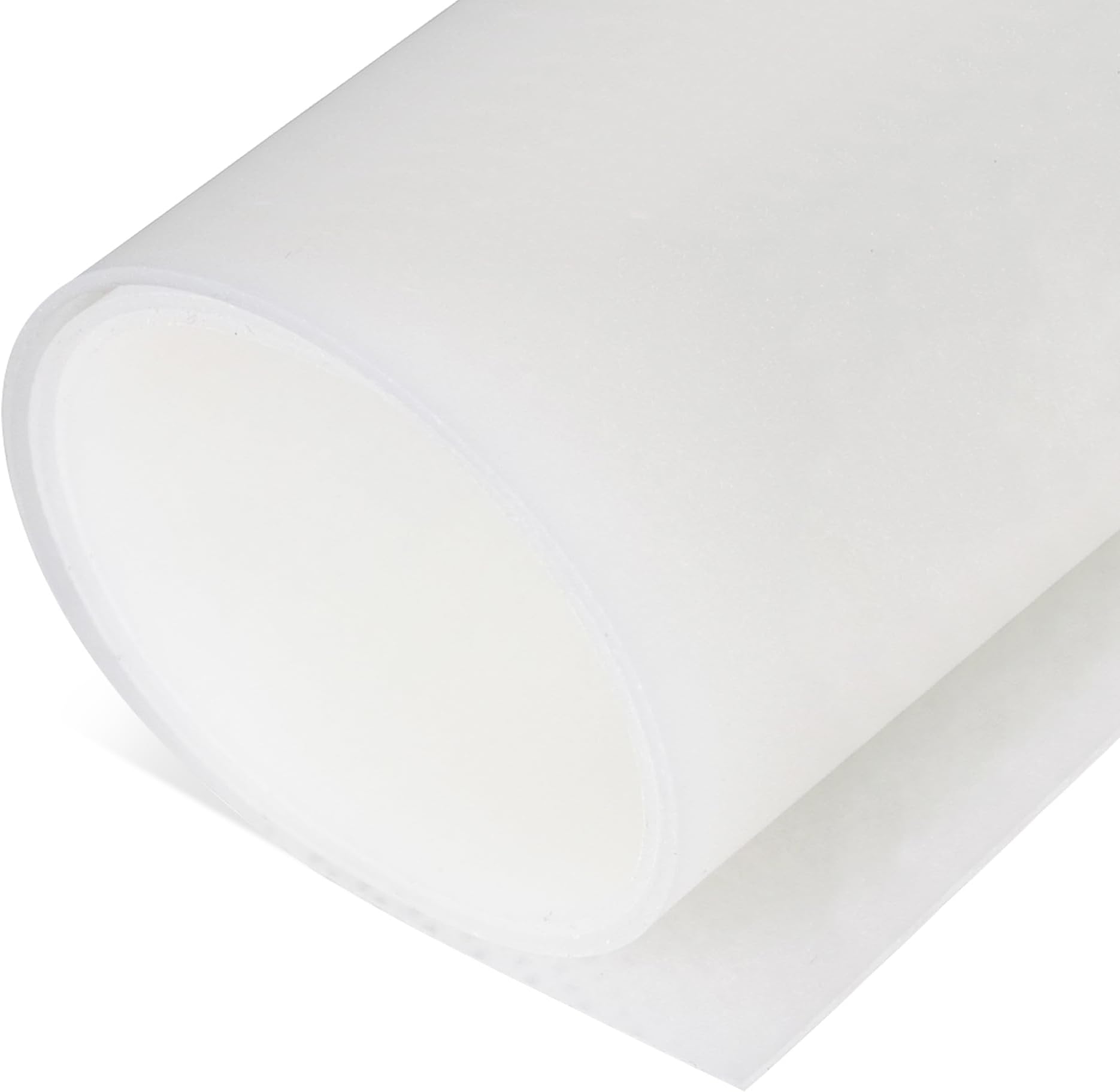 Exactly Rubber - Translucent Silicone Sheet, 50A Durometer Rubber Sheet, Semi Clear Silicone, Resistant -80 to 450°F, Food-Grade Silicone Placemat, 450% Elongation, Made in The USA, 1/32 x 9” x 36”