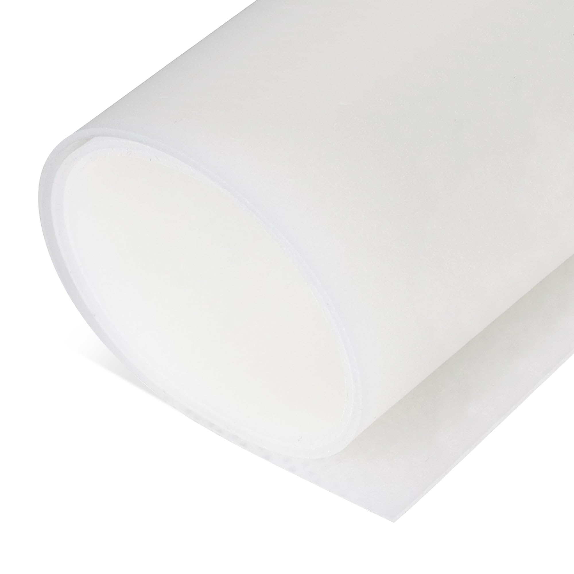 Exactly Rubber - Translucent Silicone Sheet, 50A Durometer Rubber Sheet, Semi Clear Silicone, Resistant -80 to 450°F, Food-Grade Silicone Placemat,