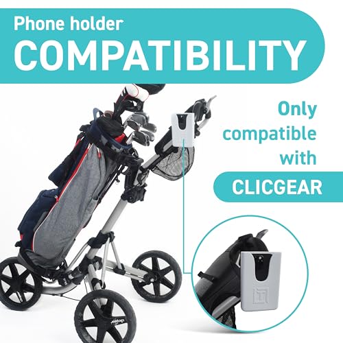 Tributary Brands Golf Push Cart Phone Holder Compatible with Clicgear - Only Fits Clicgear Accessories - Image 3