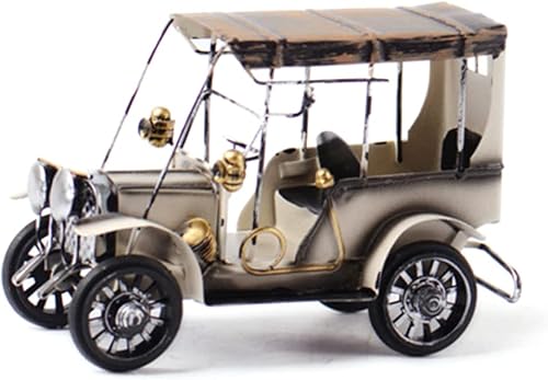 Garneck Metal Vintage Car Model Ornament Handmade for Home Photography Props and Collectible Vehicles Moveable Wheels for Boys and Girls and Vintage