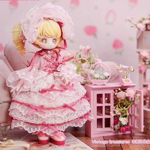 Muñeca articulada vintage de 7 pulgadas Unirico miniatura 4