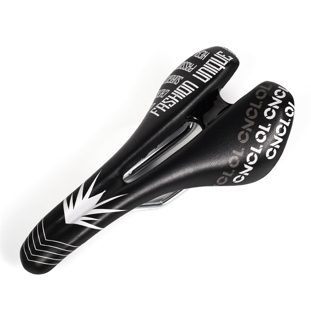 VFdthR Bike Seat Bicycle Seat Ultralight MTB Road Cyling Saddles Breathable Comfortable Cushion Bike Saddle(Black)
