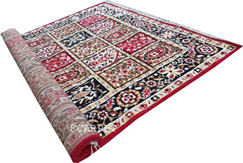 Image of Acrylic Classic Carpet (Multicolour, 6 x 8 Feet)
