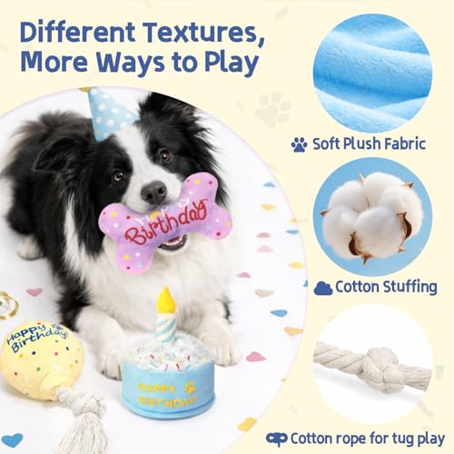 Set de Juguetes de Peluche para Perro 3 Piezas miniatura 3