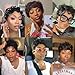 showreal Pixie Cut Wigs Human Hair for Black Women Short Pixie Cut Wigs 100% Real Human Hair Lightweight Glueless Natural Black Layered Pixie Wig(025-1B)
