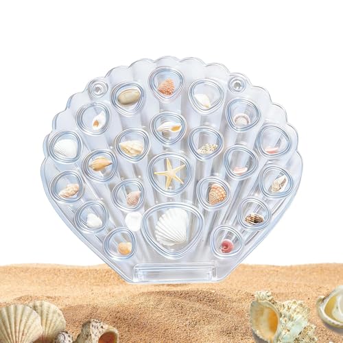 Design a prova di polvere: il supporto per conchiglie presenta una funzione antipolvere, garantendo che le tue amate conchiglie rimangano pulite e protette dalle particelle trasportate dall'aria, rendendolo ideale per l'esposizione o la conservazione in qualsiasi ambiente in cui la pulizia è fondamentale