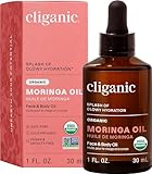 Cliganic Organic Moringa Oil, 100% Pure - For Face & Hair | Natural Cold Pressed (Packaging May Vary)