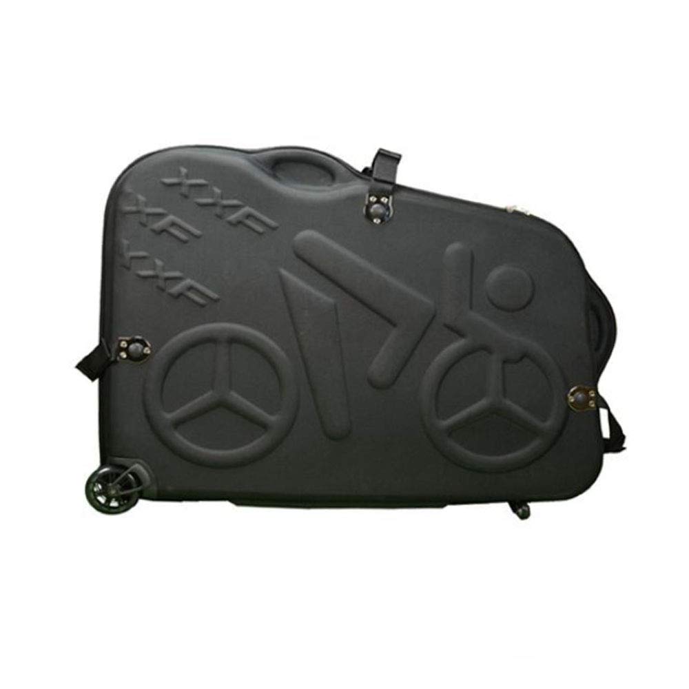 Fahrradladebox Eva Hardbox Rennrad Mountainbike wasserdichte Frachtverpackungsbox mit Rollrad-Reisebox Kompatibel mit 700C 26-Zoll / 27,5-Zoll-Rennrad
