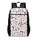 ZYWL Sac à Dos créatif Alphabet hébreu, Sac à Dos pour Ordinateur Portable Durable, Cadeau de Sac d'ordinateur d'école Universitaire résistant à l'eau pour Hommes Femmes, 17in X 12in X 6in, Noir
