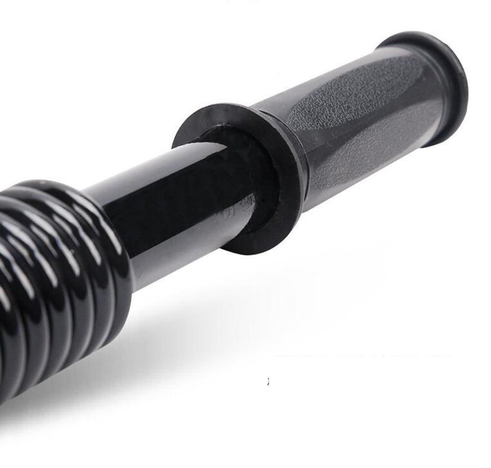 Ducomi Power Twister - Pieghevole, Robusto, Resistenza a Scelta (20-100kg), in Acciaio, Attrezzo Pettorali e Braccia, Nero - Molla Fitness, Manubrio Barra Flessibile, Barra Pettorali (100 kg)