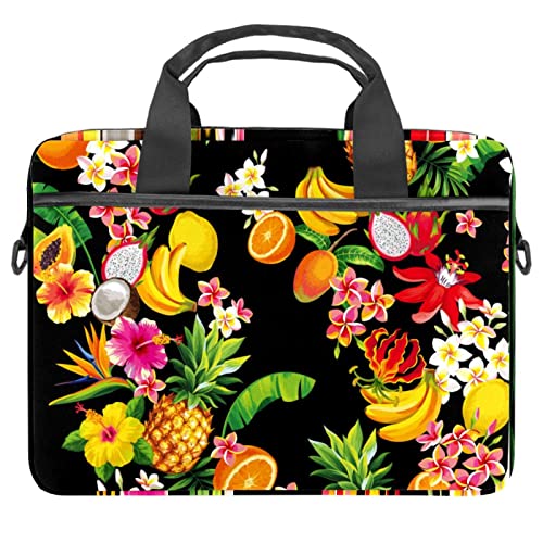 Sac ordinateur 13 à 14.5 pouces à motif floral et ancre marine pour PC portable